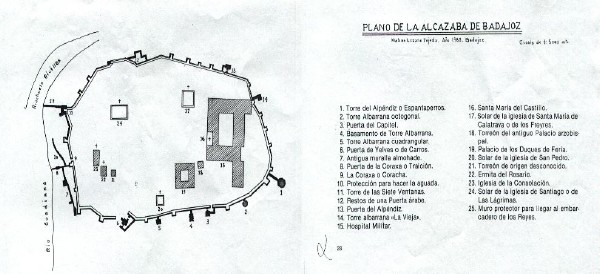 Plano de la Alcazaba