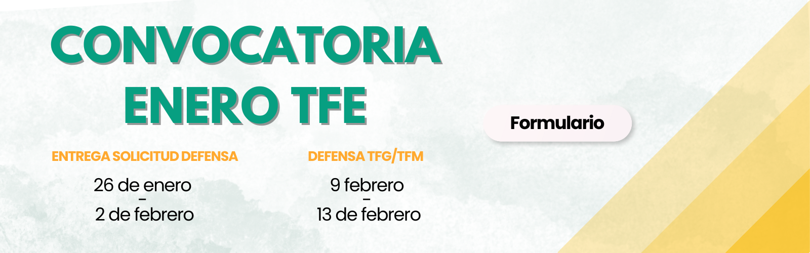 Convocatoria TFE